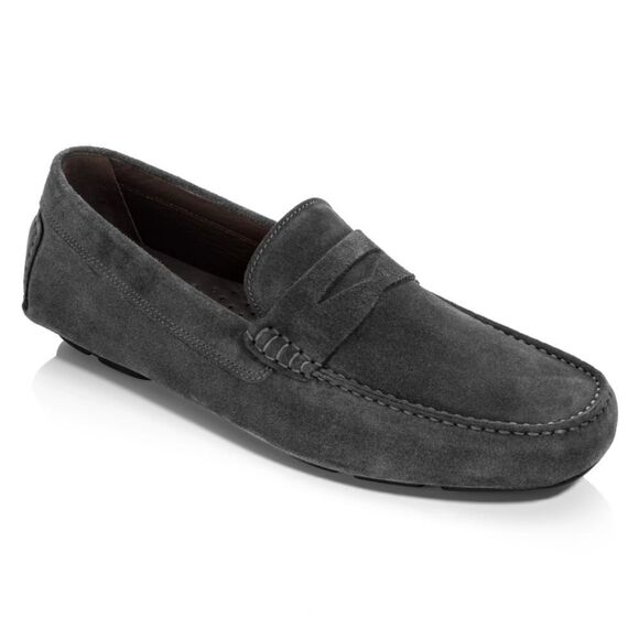 To Boot New York Adam Derrick Mitchum Mens Driving Loafer Size 11 Gray Suede Goo - Picture 1 of 10